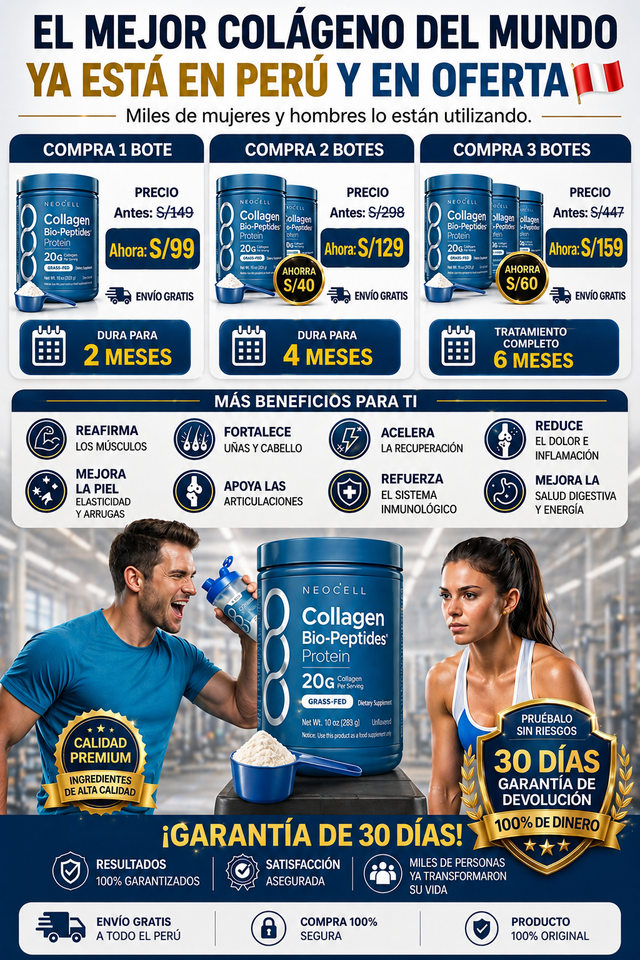 ✨ Bio Collagen Peptides Original. ¡Hoy en oferta! 🛒