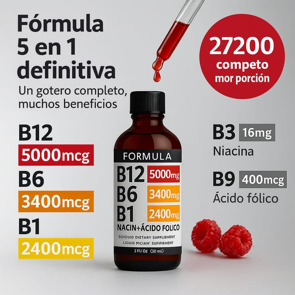 Energía Total B12+B6+B1 – Activa tu día al máximo